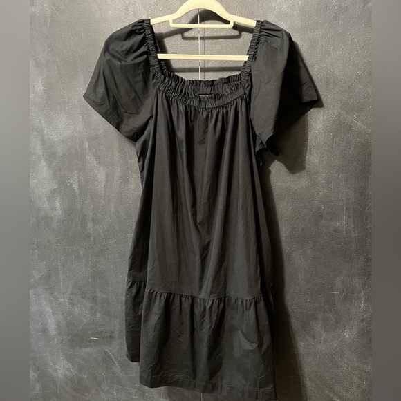 Gap Flutter Sleeve Mini Dress - Black - Picture 2 of 10